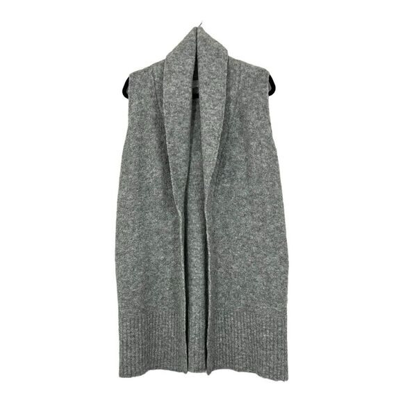 Lou & Grey Womens Size Medium Gray Wool Blend Sleeveless Sweater Vest - Picture 1 of 4